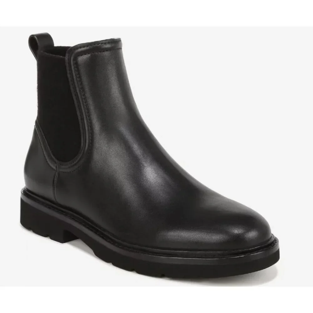 NEW Vince Rue Chelsea Ankle Boot Black Leather Womens US 10 EU 41 $395 [jb]